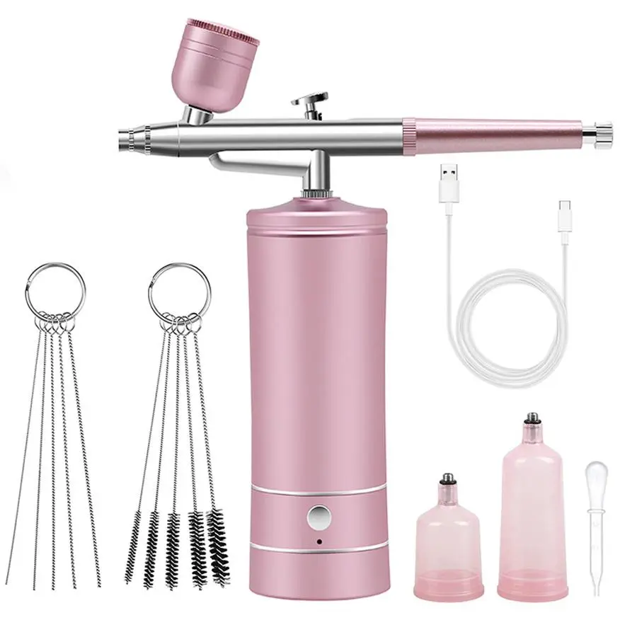 Cordless Spray Paint Kit, Multifunctional Spray Paint Pen with Accessories, Professional Rechargeable Spray Paint Kit for Hairdressers and Art Enthusiasts