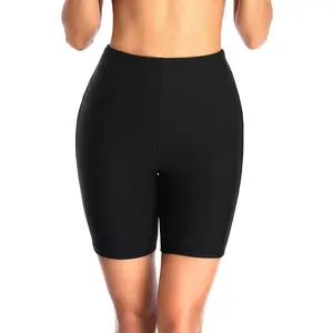 Holipick High Waisted Swim Shorts Biker Short Women Tummy Control Long Bathing Suit Bottoms Boy Shorts Swimsuit