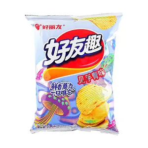 ORION Good Friends Wave Potato Chips - Jian Shou Qing Flavor (70g) - Spicy & Unique Snack, Popular Chinese Delicacy