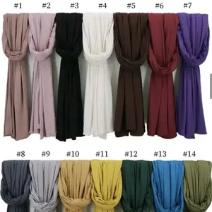 Jersey cotton Scarf Hijab Wrap Shawl turban scarf 50+ colors solid color scarf woman scarves