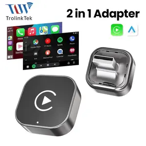 [2026 Edition] Wireless CarPlay Adapter - Auto-Connect, Plug & Play, Full Compatibility with Original Car Controls, Includes Data Cable, Stable & No Lag