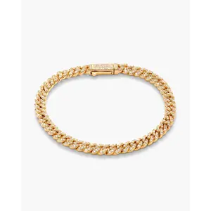 Iced Out Cuban Link Bracelets 5mm