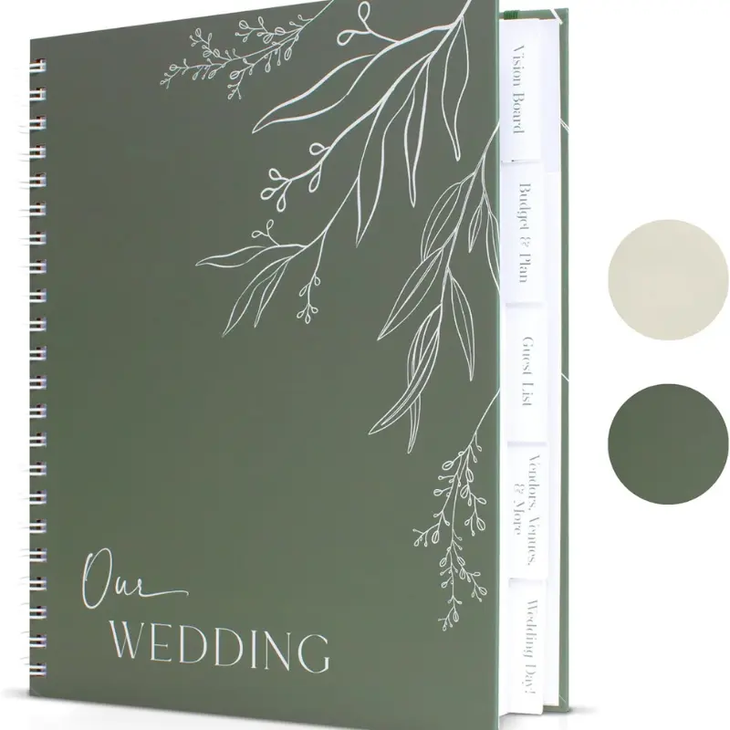 Minimalistic Wedding Planner & Organizer – Simplify your countdown and enhance excitement. The perfect engagement gift for newly engaged couples