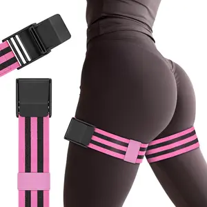 Pink BFR Band for Women - 35.4 Inch Adjustable Blood Flow Restriction Bands for Enhanced Muscle Growth & Strength, Durable Materials, Home & Gym Workout Accessories