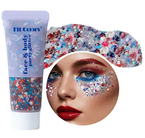 Holiday Makeup Glitter Gel – Chunky Sparkles for Face, Body & Hair, Perfect Holiday Gift for Women & Kids