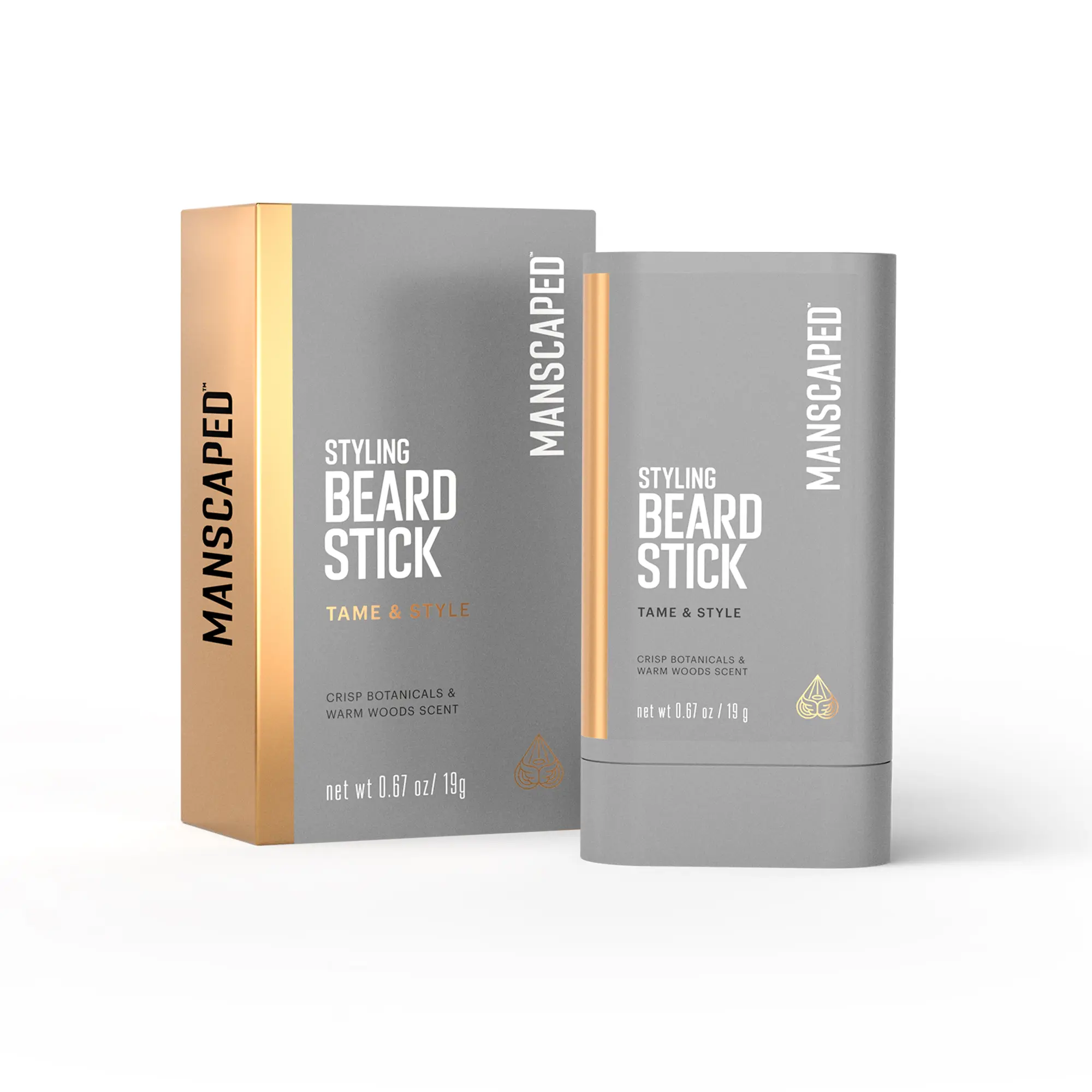 MANSCAPED® Beard Taming Stick – Beard Styling Balm for Men, Tames Strays & Controls Frizz, Lightweight & Non-Greasy with Castor Oil & Cocoa Seed Butter, Mess-Free for Soft, Smooth Finish, 1-Stick