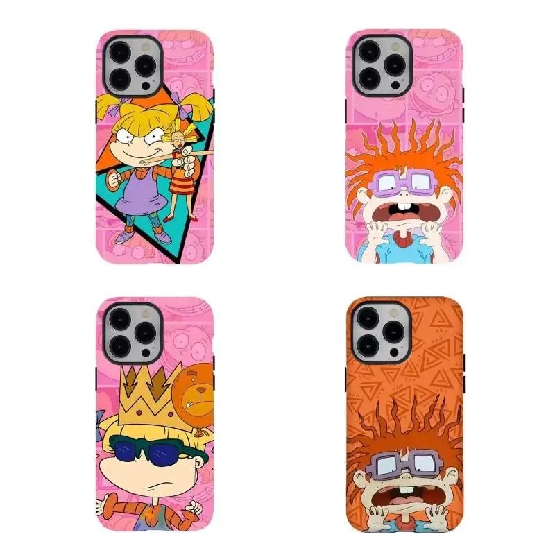 Kids' Glossy TPU Cellphone Casing, 2-in-1 Protection Tech Accessory, Stylish Colorful Pastel Cartoon Design Handheld Device Accessory, Compatible with iPhone 17/16/15/14/13/12/11, Ideal Gift for Kids, Accessories,summerwins