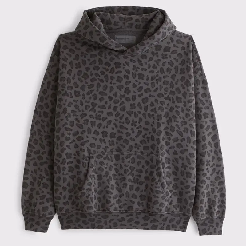 The Black Leopard Camo Hoodie, Unisex Lightweight Cheetah Design Hoodies for Men Women Suit, Hoodie 3D Camo