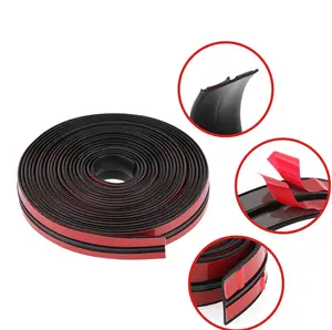 Car T-Type Sunroof Seal Strip 19mm x 5M EPDM Rubber with Red Adhesive for Leak Proofing & Wind Noise Reduction Universal Fit Easy Install Stop Leaks Block Wind Noise