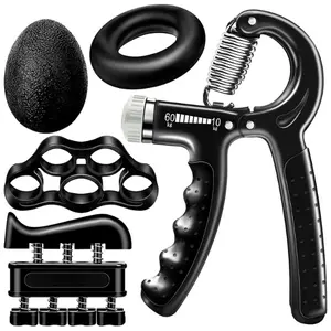 5 Pack Grip Strength Trainer, Forearm Strengthener, Hand Strengthening Devices, Hand Exercisers for Strength, Finger Strengthener, Wrist Exerciser, Baseball Climbing Calisthenics Basketball