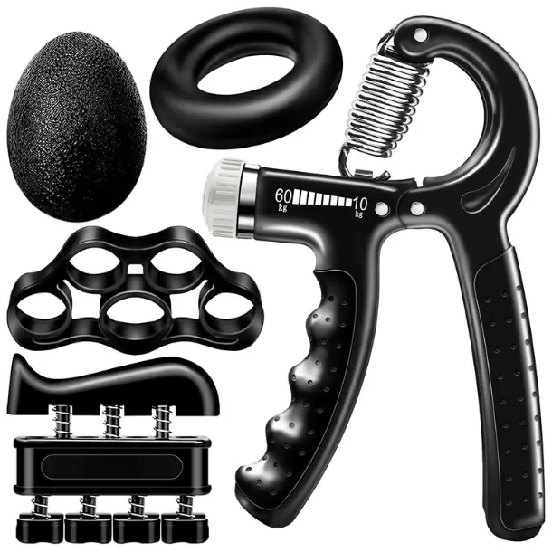 5 Pack Grip Strength Trainer Set with Finger Exerciser Stretcher Hand Ball Ring for Men Women Seniors Teens Children Adjustable 22-132Lbs Calisthenics Basketball Training