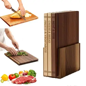 Vintage Striped Wooden Cutting Board, Kitchen Meat & Vegetable Chopping Block, Durable Chopping Board, Home Food Presentation, Restaurant Decor Dual Use