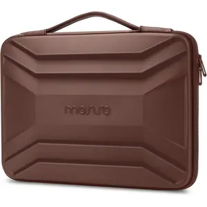 MOSISO 13-14 inch Laptop Hard Case, 13.3 inch Waterproof Shockproof Computer Bag Compatible with MacBook HP Dell, Symmetrical Trapezoid EVA Carrying Laptop Sleeve Hard Shell with Handle