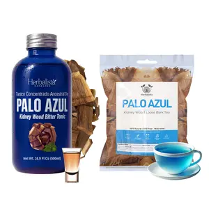 [Buy a Tonic + Get a FREE Palo Azul Tea] Premium Viral Bundle Palo Azul Tonic (Kidney Wood) 16.9 fl oz (500ml) + 4oz Palo Azul Loose Tea - Concentraded Bitter Tonic 1 Tbsp = 3 Cups of Palo Azul Tea- Tonico Herbal -   Herbal Fitness Natural Traditional