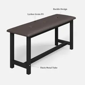 Modern Space-Saving Dining Table Includes Storage Drawers  Set for 4 with 2 Upholstered PU Leather Benches – Includes Storage Drawers and Wine Rack – Ideal Kitchen & Dining Room Furniture for Small Apartments and Breakfast Nooks