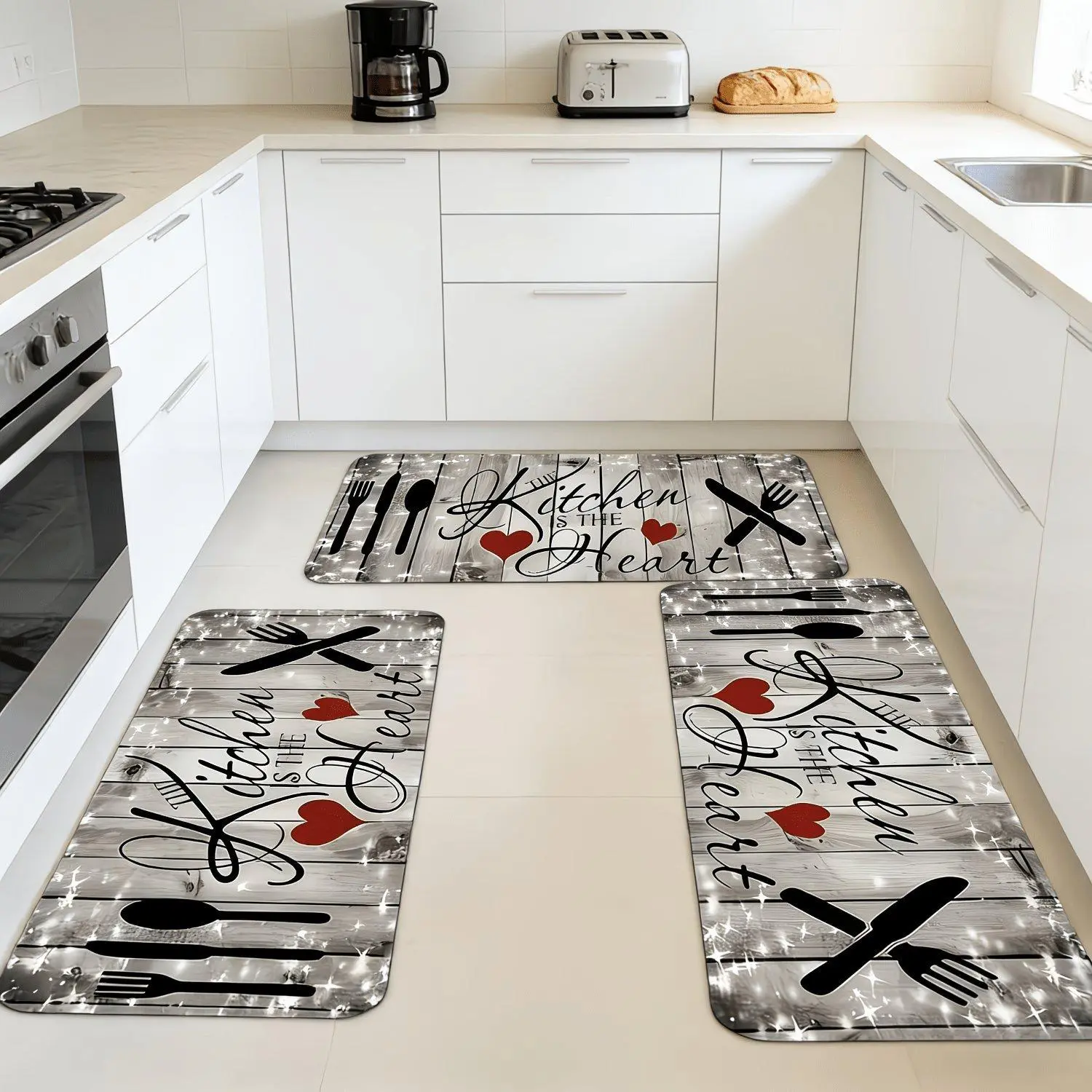 1pcFarmhouse Kitchen Floor Mat Set - Suitable For Comfortable Rural Style Decoration In Kitchens, Bedroom, Living Rooms, Dining Room, And Bathrooms, Holiday Gift, Birthday Gift, Gifts For Friend And Family, Kitchen Accessories, Father'S Day Gift
