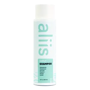 Aliis Daily Shampoo - 12 fl oz - Plant-Powered Formula with Ashwagandha & Gotu Kola - Gentle for Color-Treated Hair - US Origin