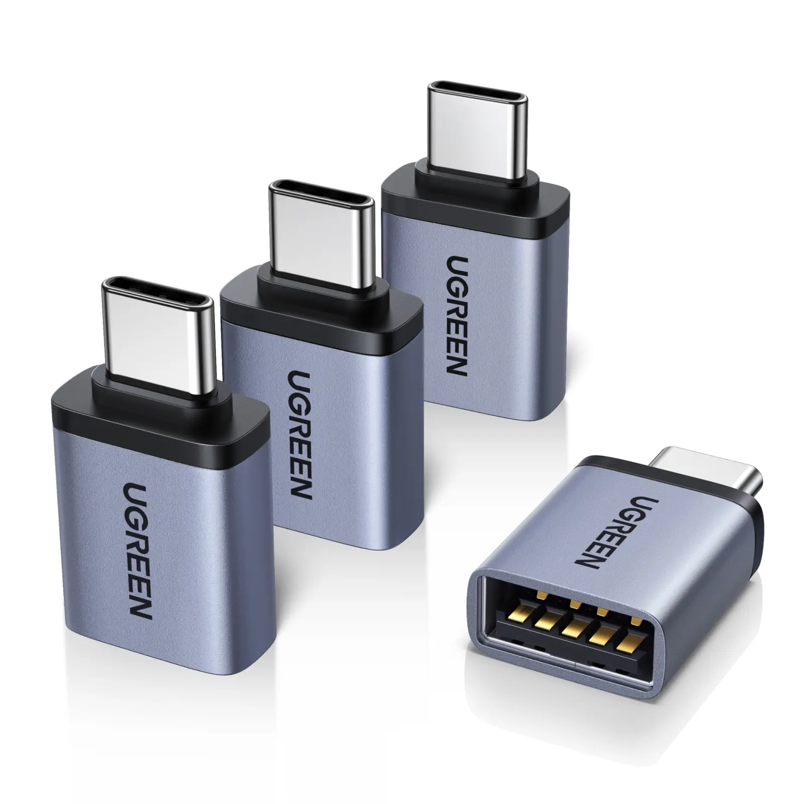 UGREEN USB C to USB Adapter 4 Pack, 10Gbps USBC Male to USB 3.2 Female Adapter, Type C USB C Adapter for MacBook Pro,iMac,iPhone 17 16 15 Pro Max,iPad mini Pro, Thunderbolt 4, Samsung Galaxy summerwins