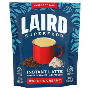 Laird Superfood Instant Latte, Coffee + Creamer + Adaptogens, Sweet & Creamy, 8 oz (227 g)