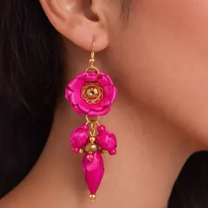 Mexican Artisanal Earrings Elegant Handcrafted Palm Leaf Earrings with Gold Accents Handmade in Mexico Nickel Free Lightweight