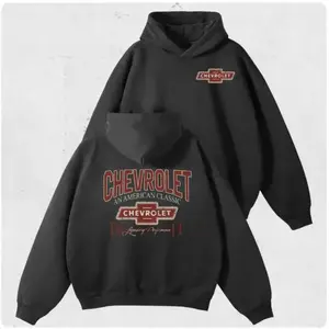 Streetwear Retro Chevrolet American Hoodie -90s Style Neutral Car Enthusiast Hoodie, Classic Chevrolet Accessories Shirt Women's Sportswear Top CasualRAIMENTRY