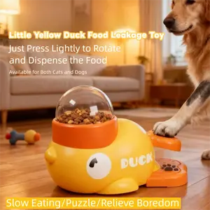 Pet Feeder, ideal gift，1 Set Automatic Pet Feeder, Smart Interactive Dog Feeder, Pet Feeding Supplies for Dogs & Cats Comfortable atmosphere pet life  interactive duck frenchie toy great gift food puzzle slow feeder interactive  feeder tiktokshopspringglo