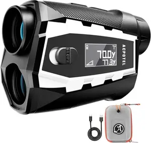Golf Rangefinder with Slope - 1000 Yards with External Side Display, 6X Magnification 0.1s Flag Pole Locking Vibration With  Magnetic ,USB C Rechargeable for  Men Gift