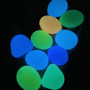 31-Pack Extra Large Dreamy Glowing Decorative Pebbles, 4.5cm Diameter - for Garden Landscaping, Pathway Decor, Fish Tank, Starry Sky Scene, Romantic Night Light Stones, Ideal for Home/Outdoor Decoration, Lighting, Garden Accessories