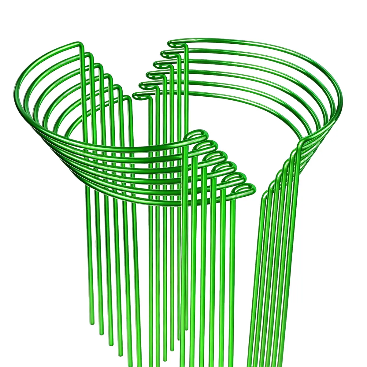 Sturdy Metal Plant Support Stakes, 10 Pcs 10"×15.8" Peony Cages, Garden Accessory for Peonies, Tomatoes, Indoor/Outdoor Plants, 10X15.8"