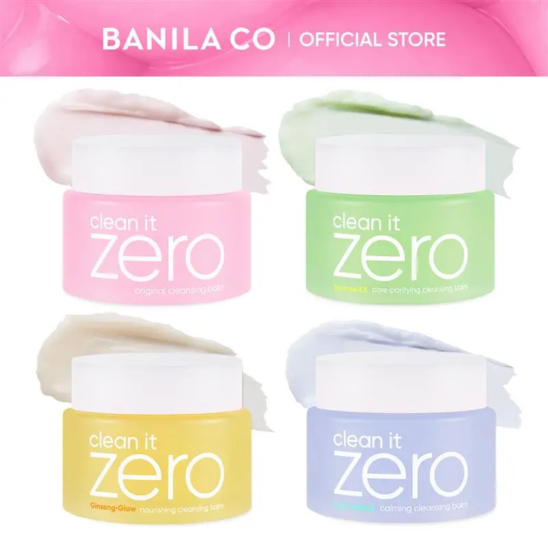 BANILA CO Clean It Zero Cleansing Balm 100ML & 180ML | Original, Pore, Nourishing & Calming | Gentle Makeup Remover | Hydrating Korean Cleansing Balm | Spa-Like Double Cleansing