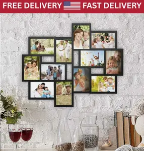 Collage Picture Frame Holds 12 Images Wall Hanging Multiple Photos 4 x 6