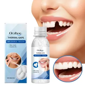1/2/4pcs  Moldable Dental Gel Dentures Temporary Fillings Cavities and Teeth Fillings Temporary Tooth Filling Denture Kit Oral false  tooth fake