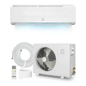 Gaomon 9000 BTU Compact Unit Ductless Inverter Mini Split Air Conditioner - 19 SEER2, 115V, Quiet Operation, Built-in Heat Pump, Cools Up to 450 Sq. Ft, White