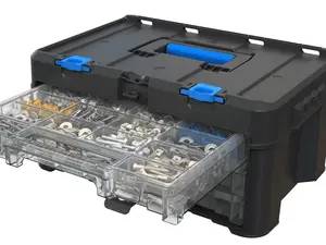 Stack System 3 Case Organizer for Parts and Tools, Integrates with the Modular Storage System