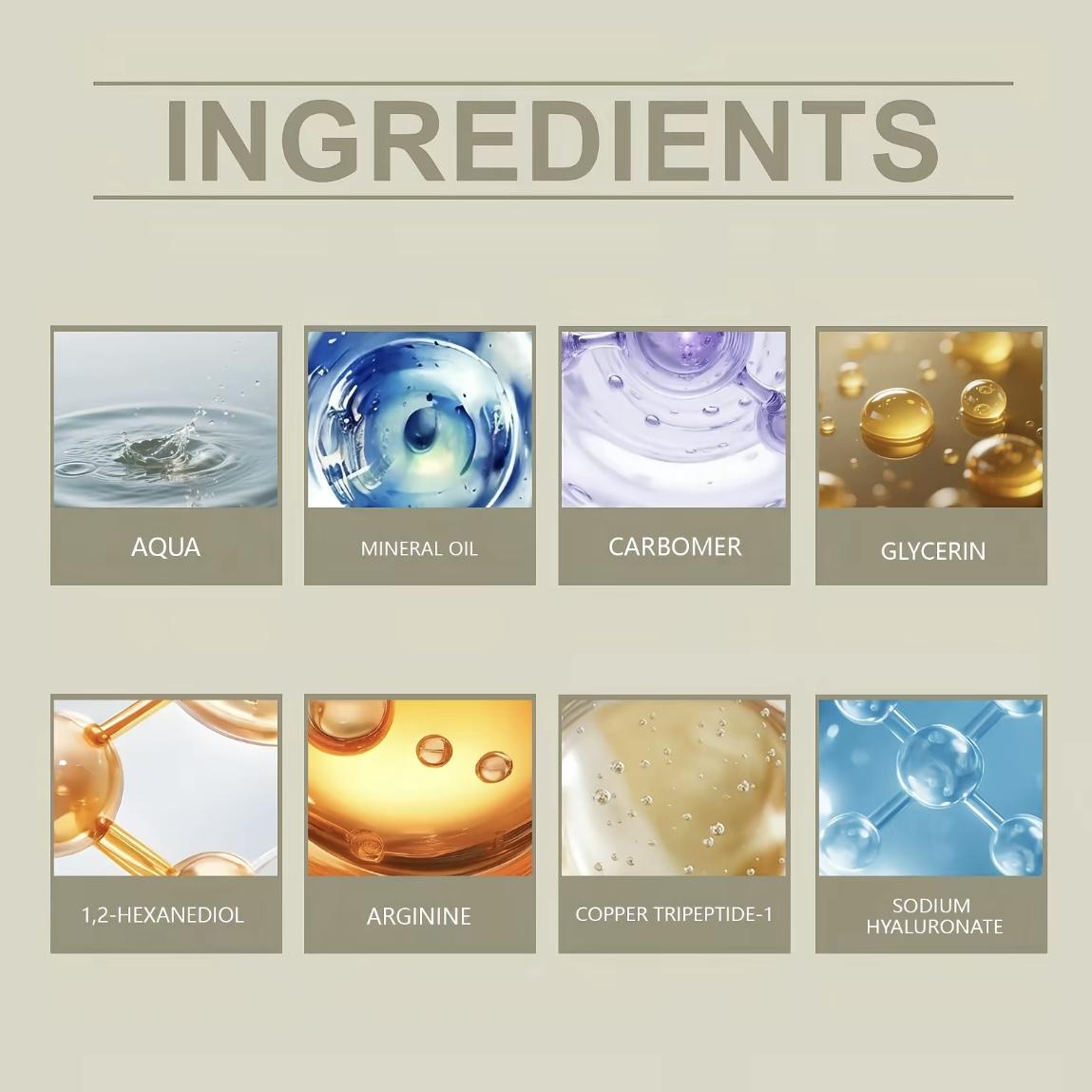 GHK-Cu Copper Peptide Serum with HyaluronicAcid, Deep Moisturizing & Nourishing FacialSerum, 30ML Daily Gentle Skincare for All SkinTypes, Men & Women