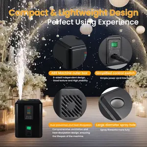 1pc 350W Cold Spark Machine with 10×50g Consumables, 2-3.5M Spark Effect, Portable Auto Safety Cutoff FX Device for Wedding Party DJ Stage Events festive gift