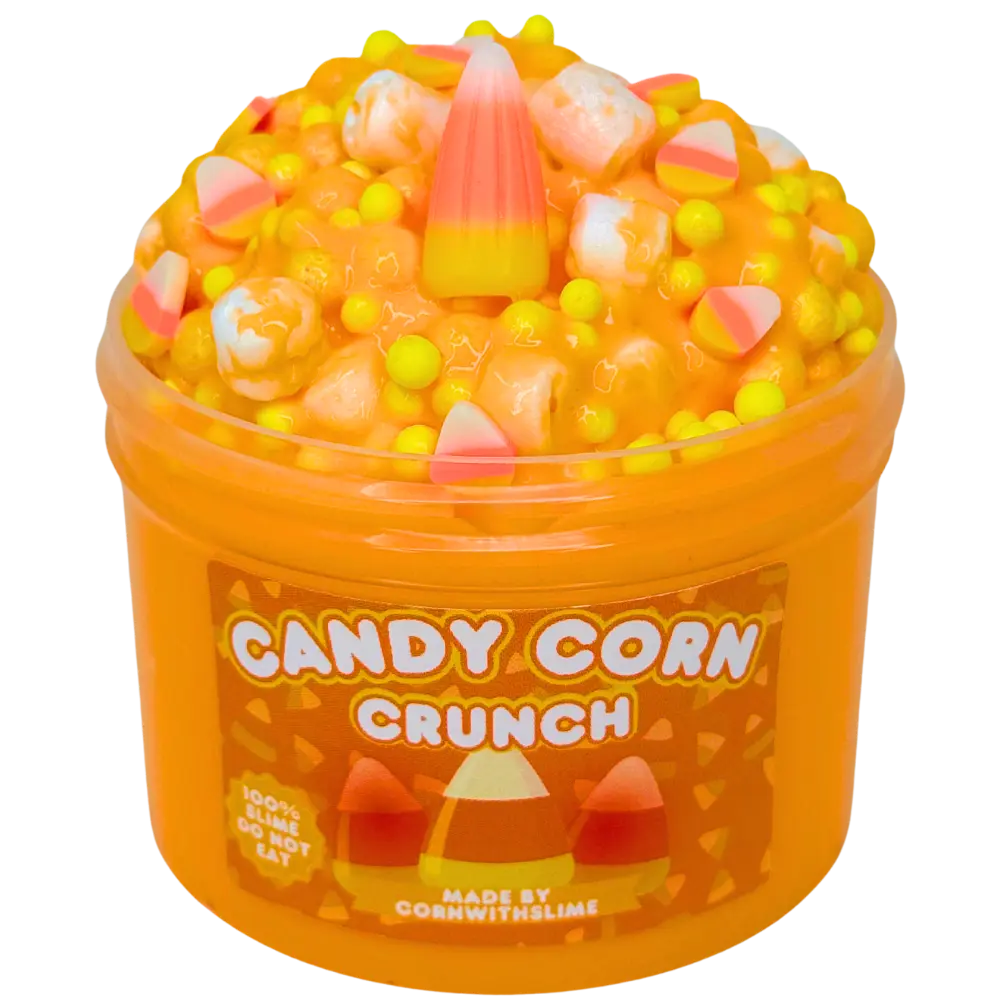 Candy Corn Crunch 8oz Slime Floam Texture Scented