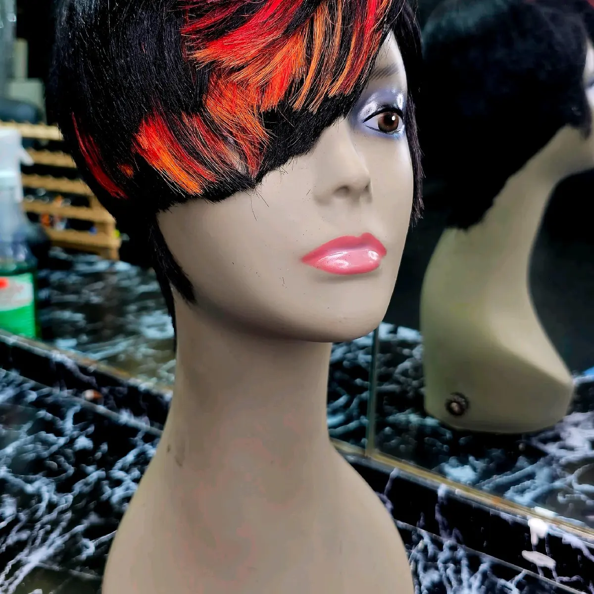 Human Hair Custom pixie cut wigs