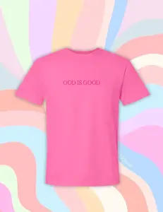 Men's Embroidered "God Is Good" Short-Sleeve Comfort Colors T-Shirt, Casual Comfortable Everyday Top