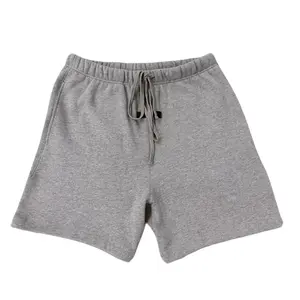 Unisex Sweat Shorts SS22 Oversized Baggy Soft Casual Cotton Shorts | Dark Oatmeal Grey | Loose Fit Drawstring Elastic Waist Gym Workout Beach Running Training Athletic Streetwear Lounge Shorts