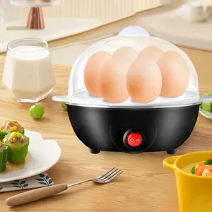 6-in-1 Electric Egg Cooker - Perfect for Hard Boiled, Poached & Scrambled Eggs - Auto Shut Off, BPA-Free, Multi-functional Steamer for Vegetables & Buns - Easy Clean, High Efficiency, One-click Operation Automatic Chicken Incubator