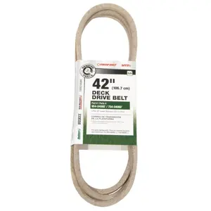 Arnold 42 in. Deck Drive Belt - 96.5 in. Length, Fits 42" Decks, Compatible with Tools & Hardware Organizers, Cases & Boxes