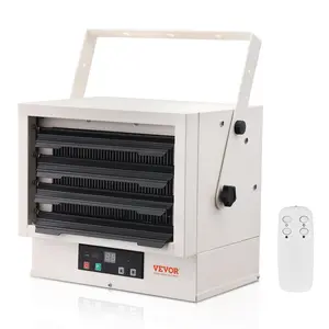【Spotlight Day】VEVOR Electric Garage Heater, 7500-Watt Digital Fan-Forced Wall/Ceiling Mount Shop Heater, with Remote Control Overheat Protection, Hardwired Heater with 9-Hour Timer, Ideal for Workshop, ETL Listed