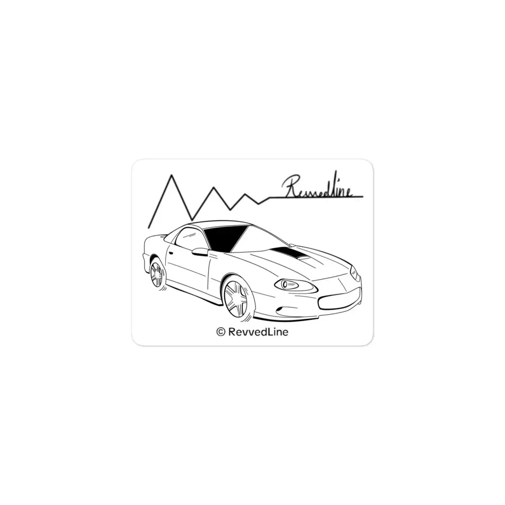 Revvedline Camaro Z28 Bubble-free stickers