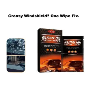 Car Windshield Oil Film Removal Wipes – Instantly Clear Glass, Water-Repellent & Streak-Free