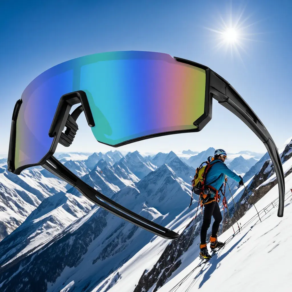 FEICE Unisex 3-Pair Polarized Sports Outdoor Sunglasses, Anti-UV Integrated Eyewear, Lightweight Windproof Fashion Accessories for Cycling, Running, Tac, Summer Glasses, Anti-Wind & Sand, Polarized Coating Sharpens Road Views