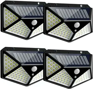 100LED Solar Interaction Wall Lamp, With Smart Motion Sensor, Solar Outdoor Lights With Wide Angle Wall Light For Patio Pathway Garden