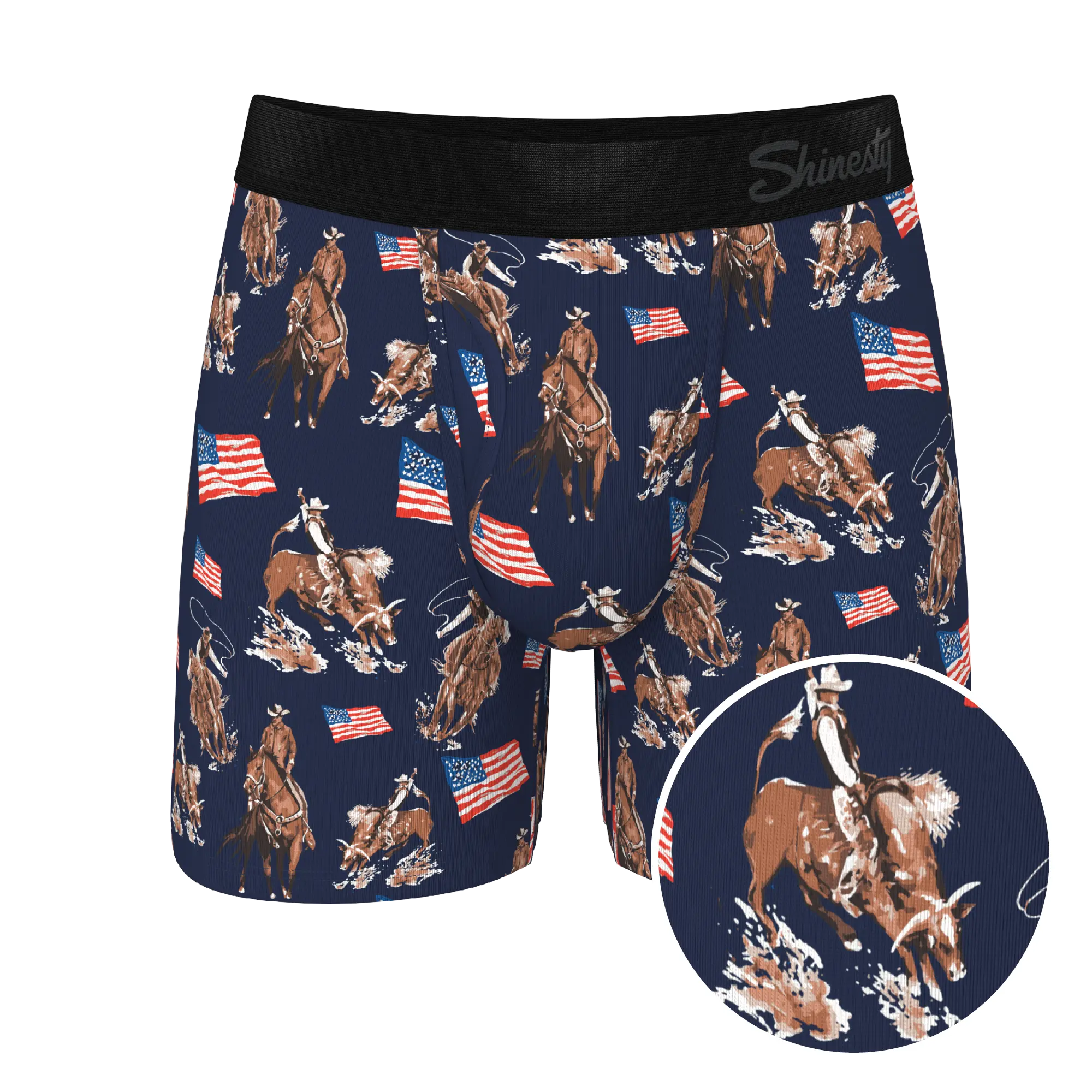 The Bootstraps & Chaps | Shinesty Americana Cowboy Ball Hammock® Pouch Underwear With Fly