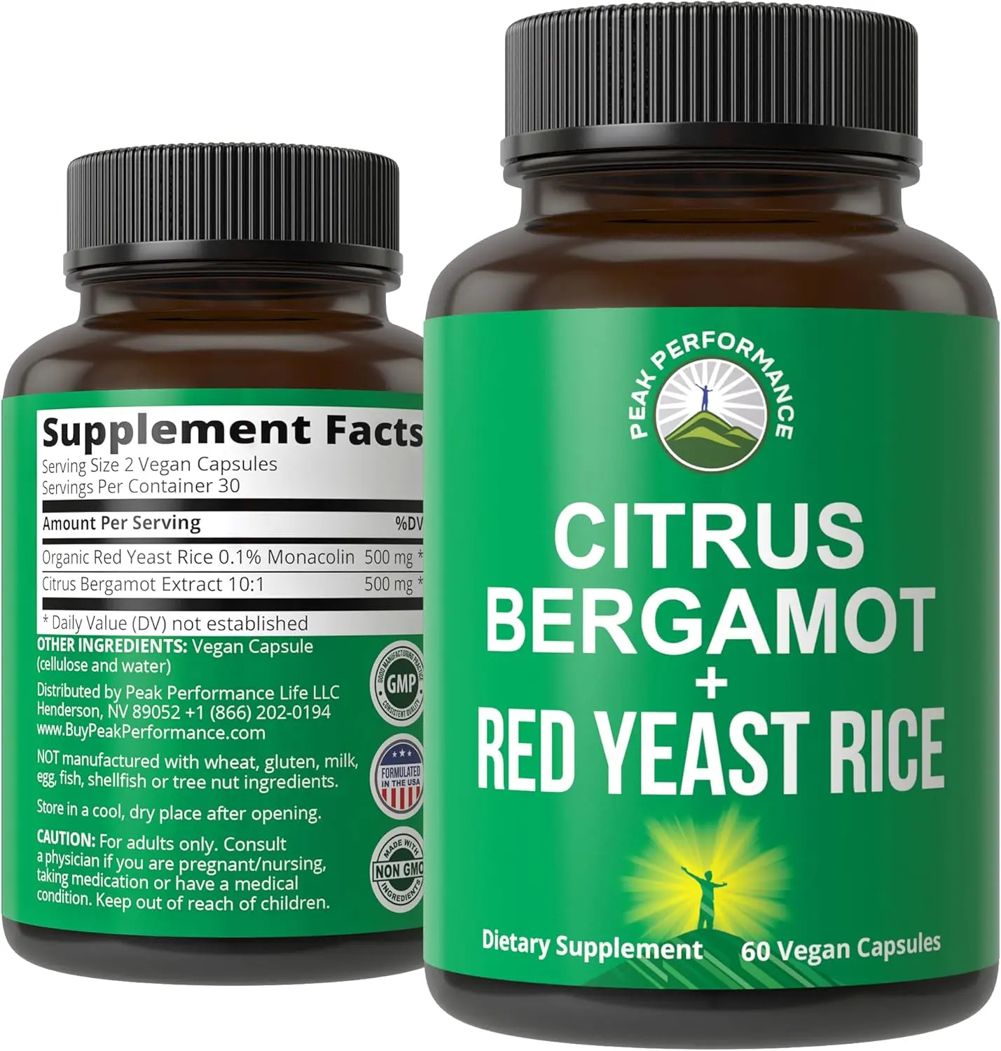 Citrus Bergamot + Red Yeast Rice. 2-in-1 Supplement. High Strength 10:1 Bergamot Extract. No Gluten, Zero Sugar, Vegan Capsules Citrus Bergamot + Red Yeast Rice. 2-in-1 Supplement. High Strength 10:1 Bergamot Extract. No Gluten, Zero Sugar, Vegan Capsules