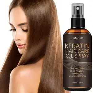 3.38oz Keratin Hair Care Spray Moisturizing Instantly smoothes hair, banishing dryness, tangles, split ends, breakage and heat-styling damage. Provides 72-hour deep hydration and moisture retention. One bottle tackles multiple hair types. Hydrating